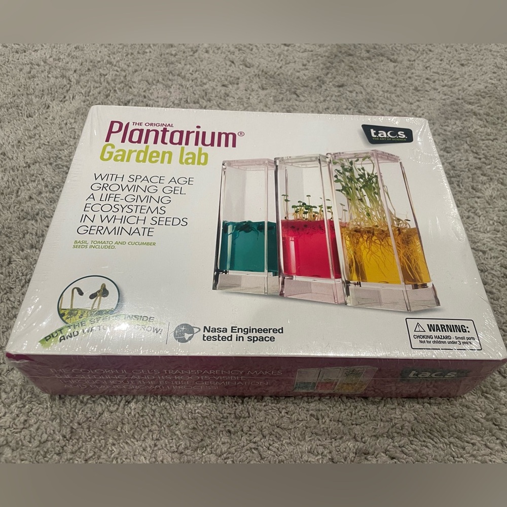 The Original Plantarium Garden Lab NWT - 3 Plants & Growing Gels - Science